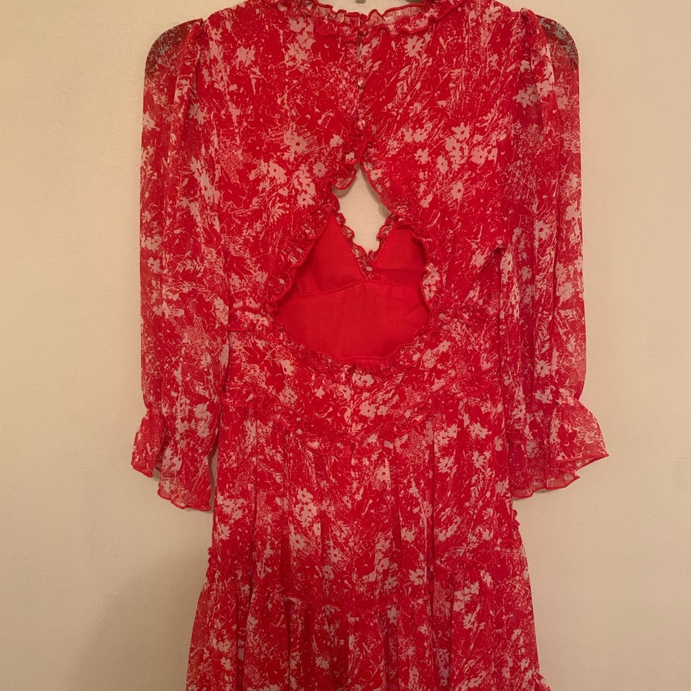 Vici Collections Confessions Printed Ruffle - Picture 3 of 4